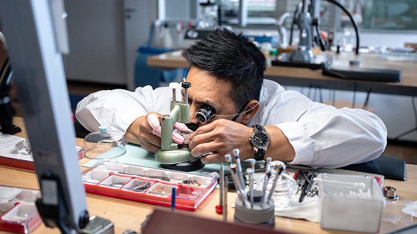 Watchmaker at work