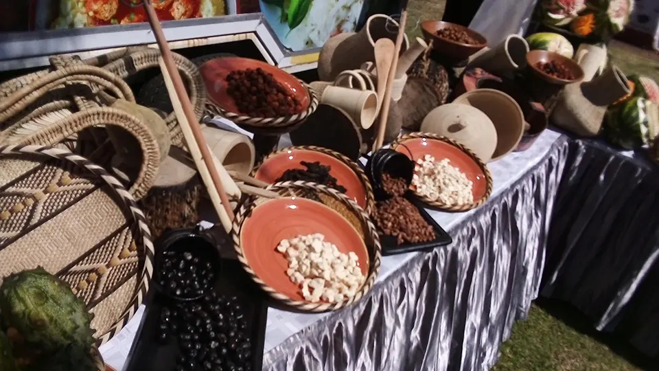 Market in Zimbabwe showcasing WFS products